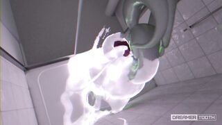 HORNY GOODRA LIGHTS UP ROOM WITH HIS THICK GLOWING CUM [POKEMON]