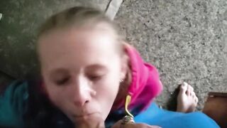 Sucking The Throbbing Rod After a Slutty Facial- Cum On My Face Baby! POV!