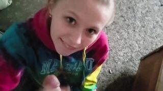 Sucking The Throbbing Rod After a Slutty Facial- Cum On My Face Baby! POV!
