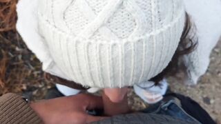 Outdoor ejaculation BIG SAGGY BREASTS MILF