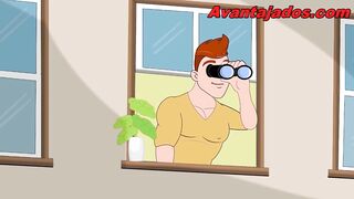 Gay Sex Cartoon: The Sexually excited Delivery Chap