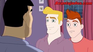 Gay Porn Cartoon Paying the Rent