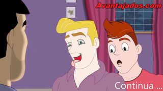Gay Porn Cartoon Paying the Rent