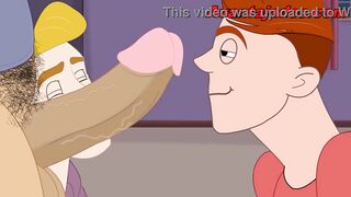 Gay Porn Cartoon Paying the Rent