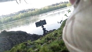 Behind the scenes with Jon Arteen: after masturbating, ejaculating, thick cum play, cleaning up, tidying up, and creating an artistic goo display on green moss.