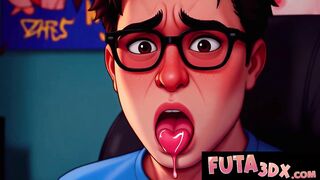 FUTA 3DX - Big Tit Alt Robot Deepthroat & Cowgirl