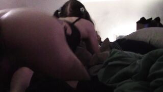Machine fuck whilst watching guys stroke