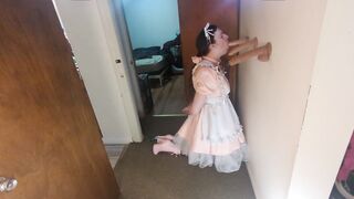 Sissy Katya's throat training