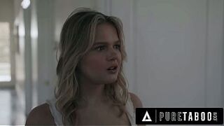 Silly Petite Golden-haired Shook By StepFam