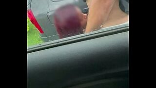 This honey ditched her husband to hook up with another man in the parking lot.