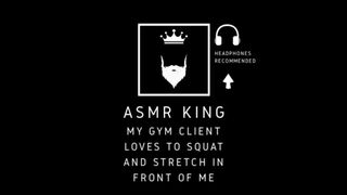 ASMR - Personal trainer bangs his client. For her, moaning/audio episode