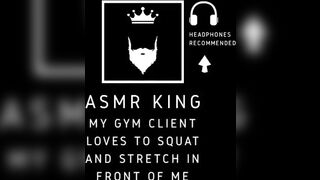 ASMR - Personal trainer bangs his client. For her, moaning/audio episode