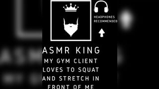 ASMR - Personal trainer bangs his client. For her, moaning/audio episode