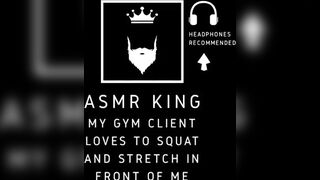 ASMR - Personal trainer bangs his client. For her, moaning/audio episode