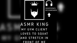 ASMR - Personal trainer bangs his client. For her, moaning/audio episode