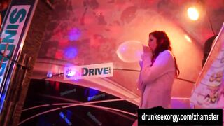 Trashy pornstars screwing in public