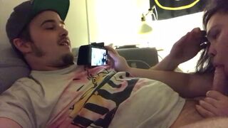My Partner as They Themself Giving Me a Fellatio