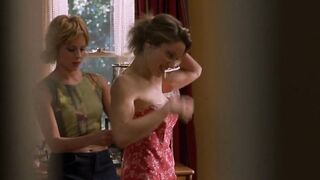 Denise Faye Nude & Lesbian Kissing