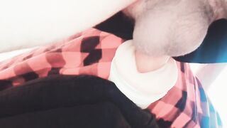 View From Under The Balls Banging Snatch Till Moaning Creampie