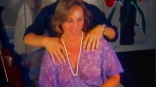 Lusty MILF with Hot Body Slurps and Strokes Bulky Wang on Zebra Skin Daybed