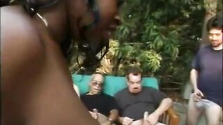 Obese black milf with giant garage gets screwed by studs