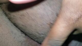 Ebony Shows YOU Her Corpulent Cunt And Tight Hole