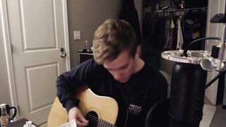 Stepbro plays guitar and eats a burrito (Foot reveal at 20 subs)