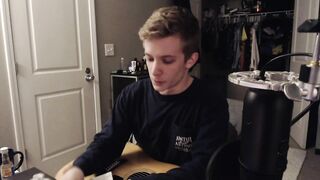Stepbro plays guitar and eats a burrito (Foot reveal at 20 subs)