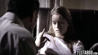 Older horny doctor manipulates and pounds a petite teen patient hardcore