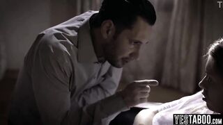 Older horny doctor manipulates and pounds a petite teen patient hardcore