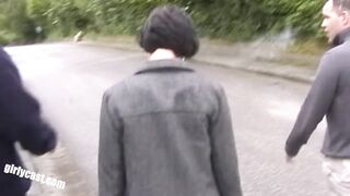 Lisa and her cuckold outdoor threesome