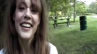 Amateur Handjob in the Park