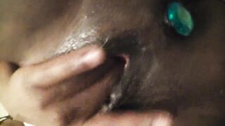 ebony ass play masturbation to completion