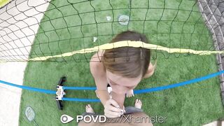 POVD BADMINTON gets built vagina juicy - POV FUCK
