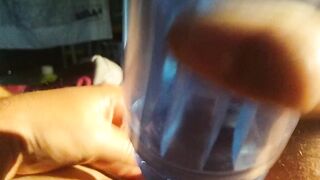husband using fleshlight cum dripping out