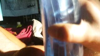 husband using fleshlight cum dripping out