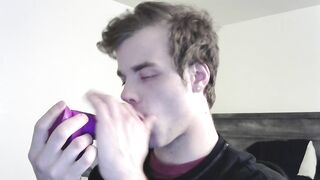 Deep Throat Purple Dildo