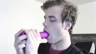 Deep Throat Purple Dildo