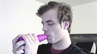 Deep Throat Purple Dildo