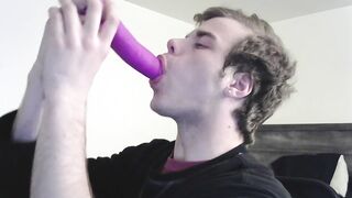 Deep Throat Purple Dildo