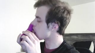 Deep Throat Purple Dildo