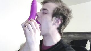 Deep Throat Purple Dildo