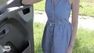 Miley Weasel gets picked up and fucked !!