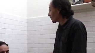 Shaggy granny enjoys her rod and cucumber screw and pegging her old fucker