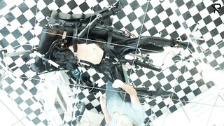 Investigation and fuck machine treatment