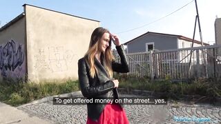 Public Agent This chick's pantyless and gets fucked hard