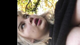 shy gal has a great time outdoors