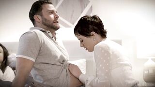 Pure Taboo Home Care Nurse Olive Glass Seduces Faithful Boss During the time that His Disabled Wife Is Nearby