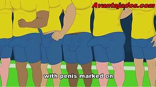Cartoon Homosexual Porn Players in an Orgy
