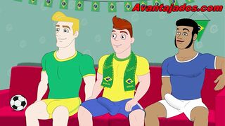 Cartoon Homosexual Porn Players in an Orgy